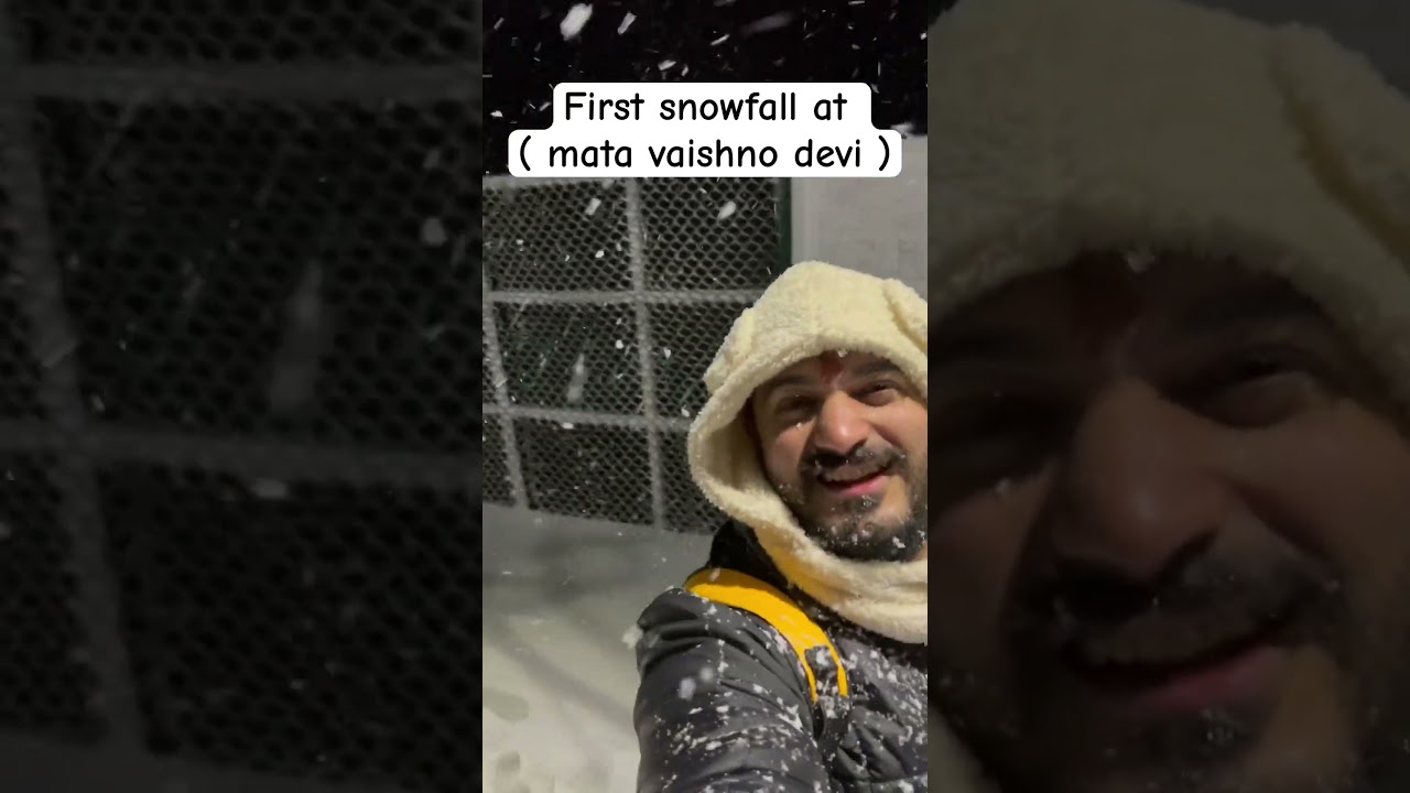 Vaishno Devi | First snowfall of the season 2024 #snow #maavaishnodevi #vaishnodevi