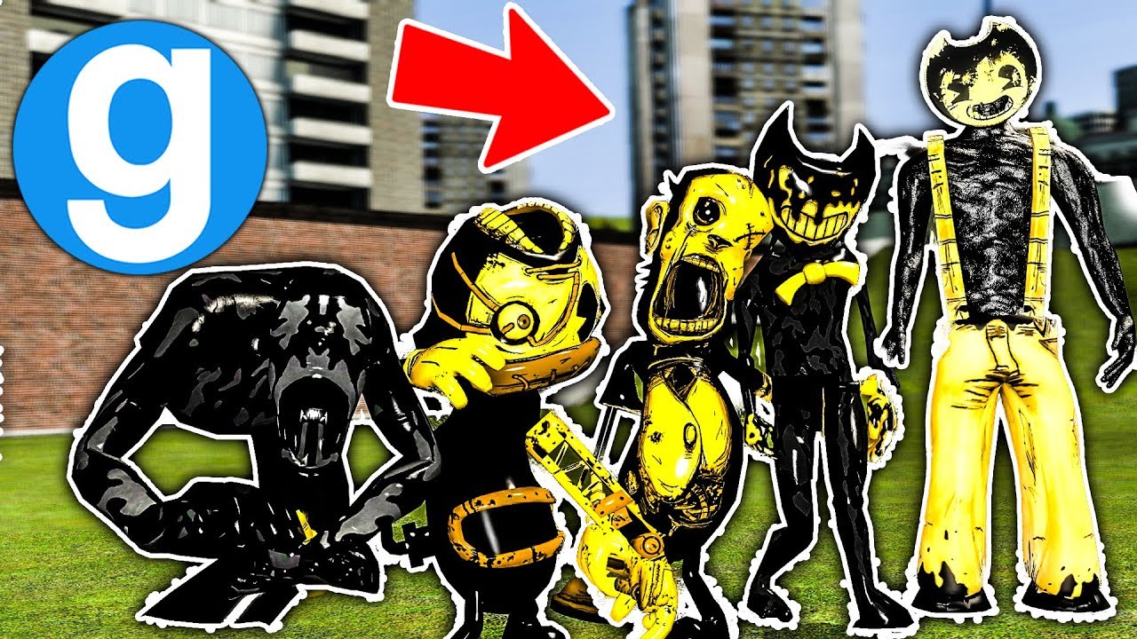 Режим игры Gmod - Погоня за NPC в Bendy and The Ink Machine