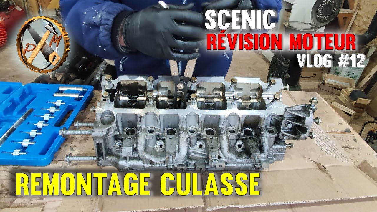Remontage soupapes Scenic 2 1.9 dci 120ch F9Q - dépose moteur jour 12