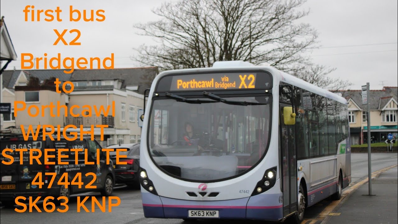 Journey on first cymru 47442 SK63 KNP to Porthcawl 