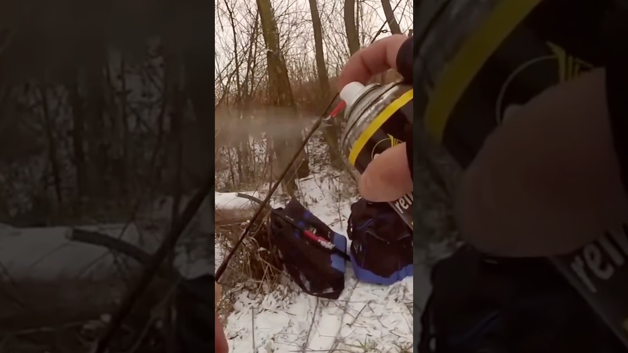 REMEDY to de-icing the FEEDER reel and line! #feeder #fishing #фидер #shorts