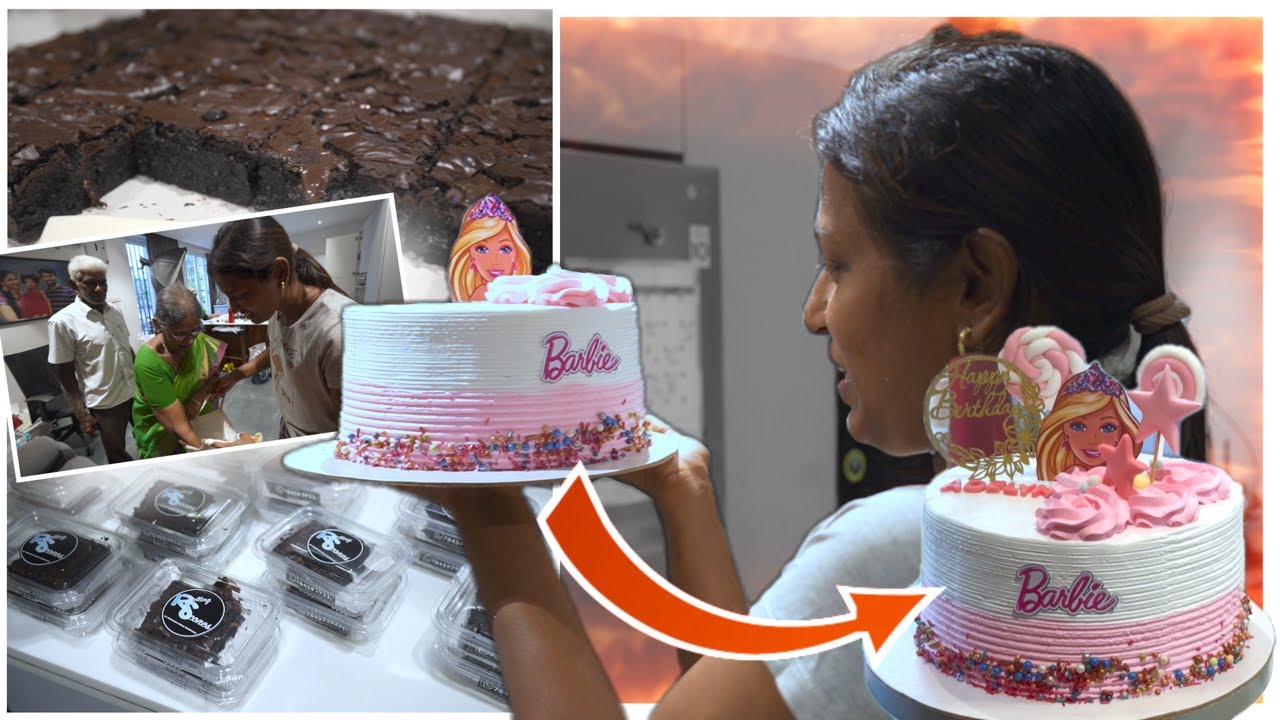 3 Days of work to deliver this BROWNIE and biryani order/Made a bento cake for VARSHU