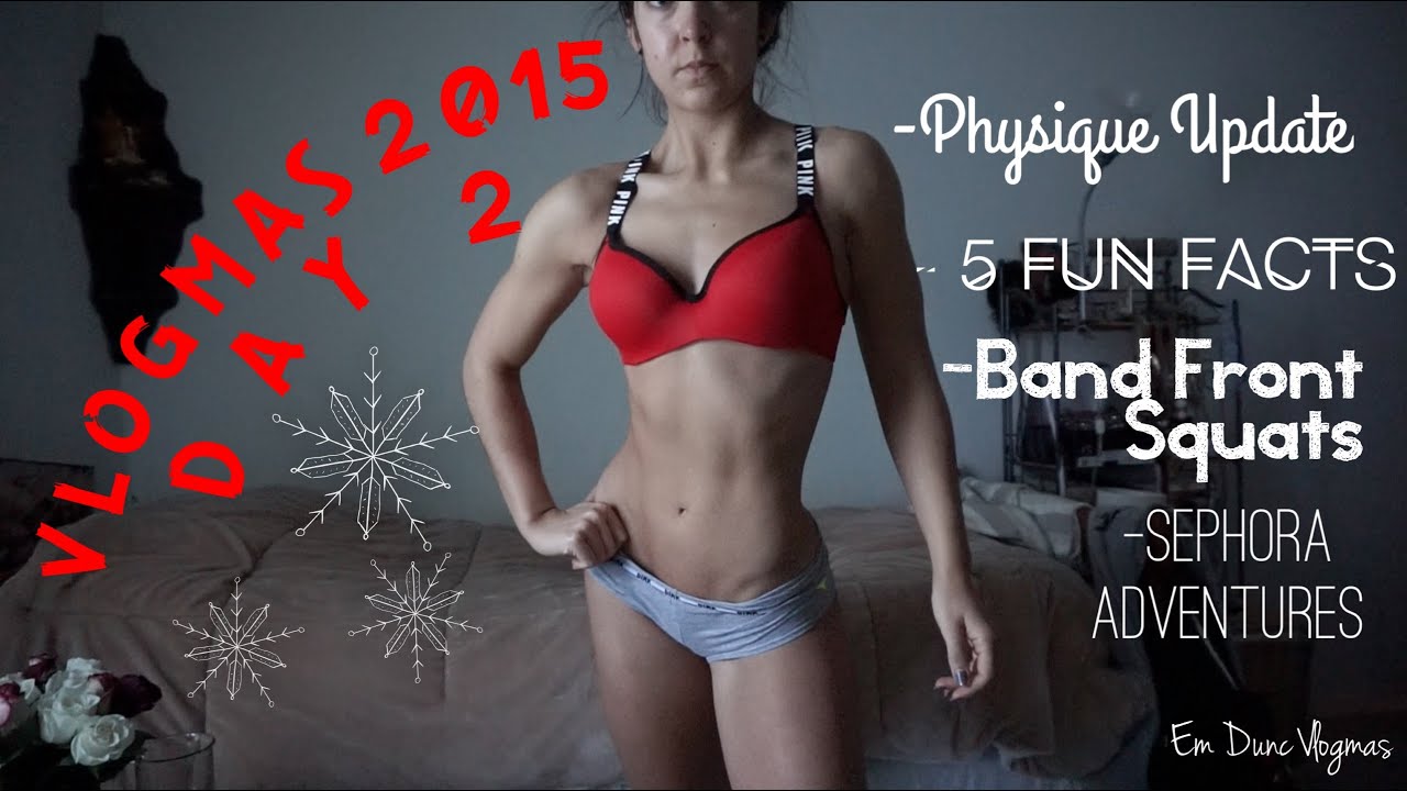 Band Front Squats, Physique Update, Get to Know Me | Vlogmas 2015 Day 2