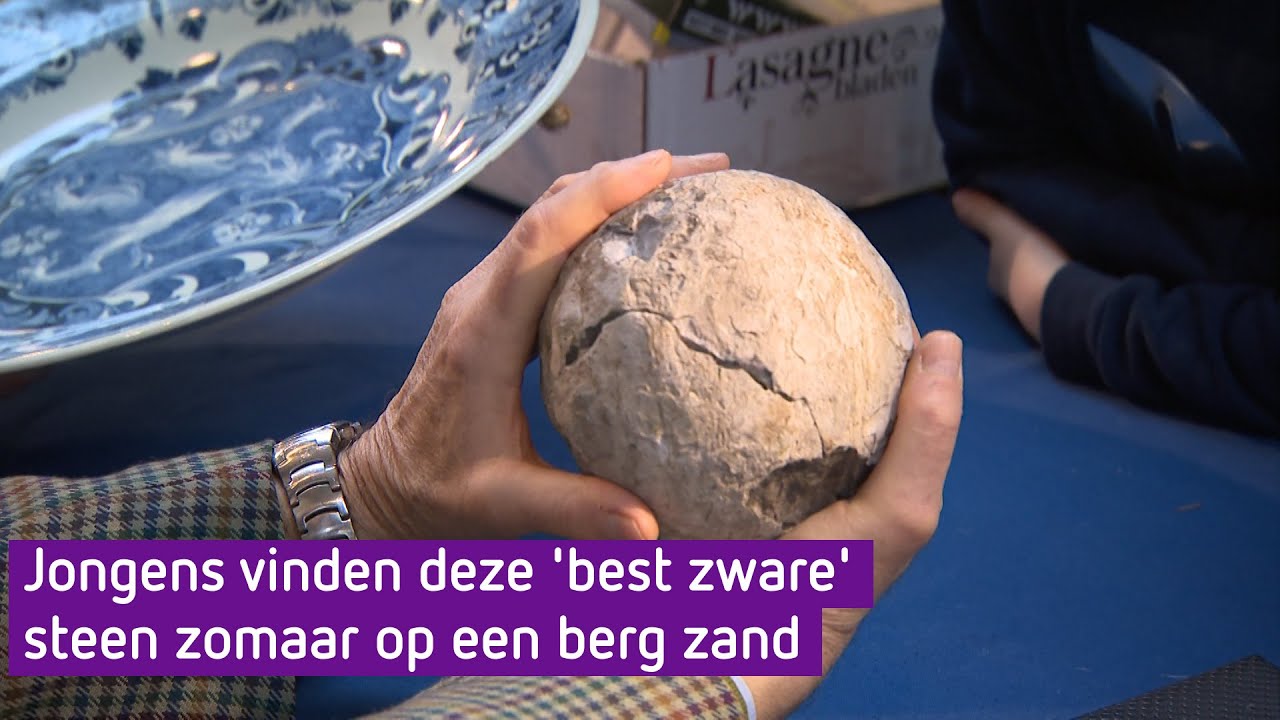 Bijzondere steen die jongens vinden blijkt kanonskogel te zijn - Schatgraven