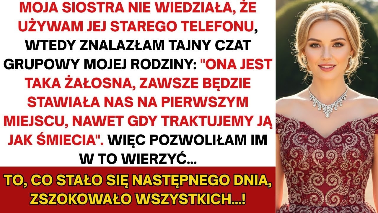 Siostra nie wiedziała, że mam jej stary telefon  Znalazłem ich tajny czat, a następnego dnia    oni