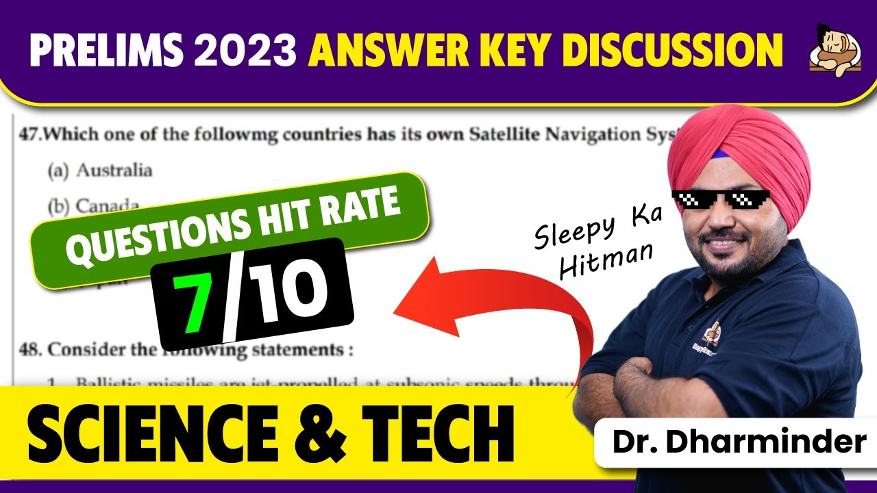 Science and Tech. Questions coming right from the 'Sleepy's Notes' in Prelims 2023