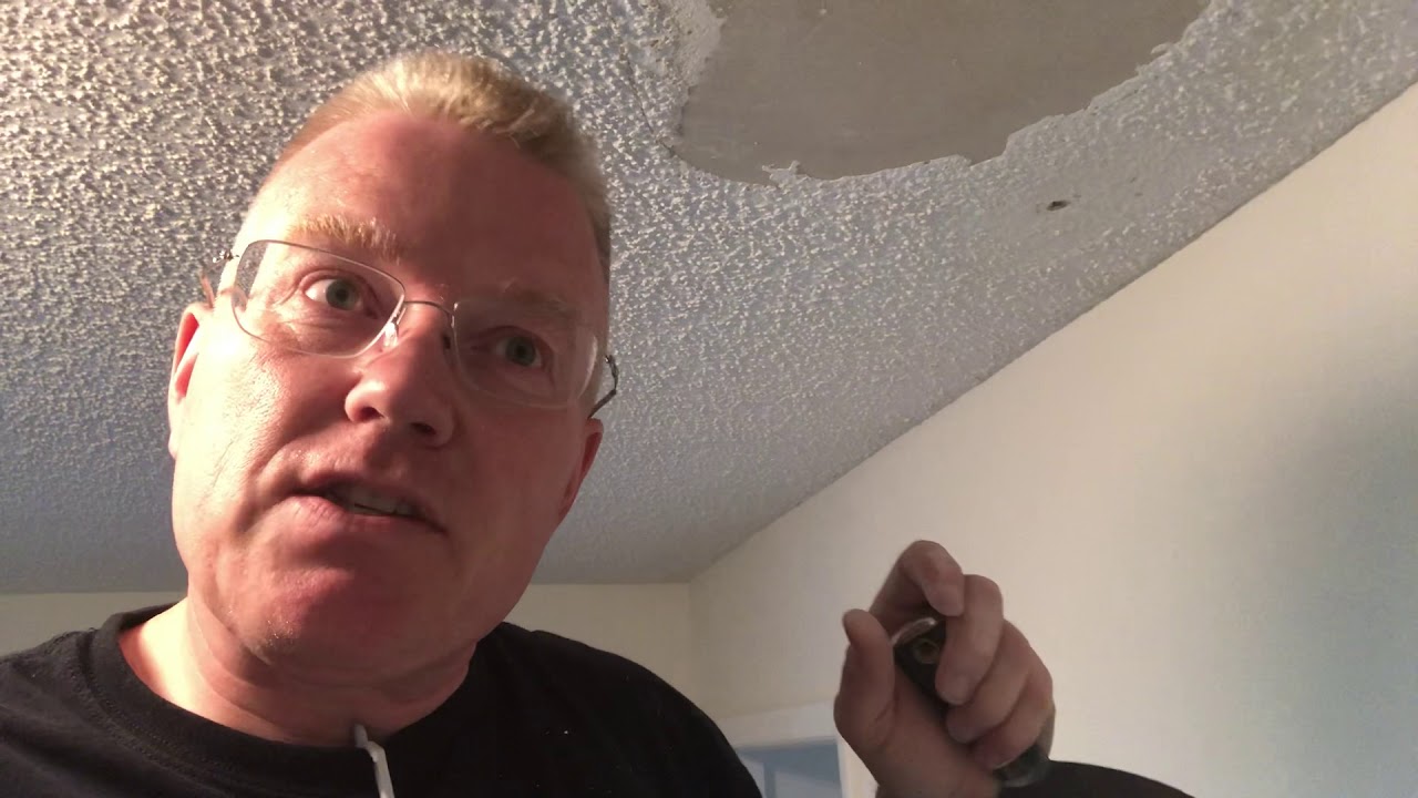 How To Repair A Popcorn Ceiling - Spencer Colgan Part 1