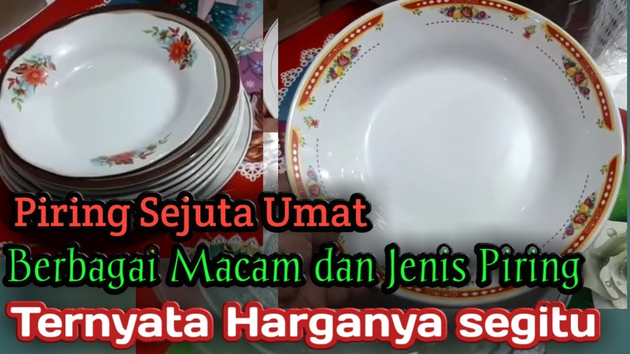 Harga dan Jenis Piring Makan Keramik dan Kaca atau Bling