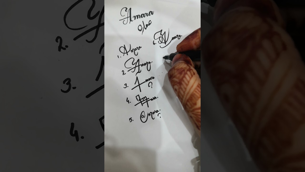 Amara name signatures... 1 name 10 signatures... Special signatures for special subscribers