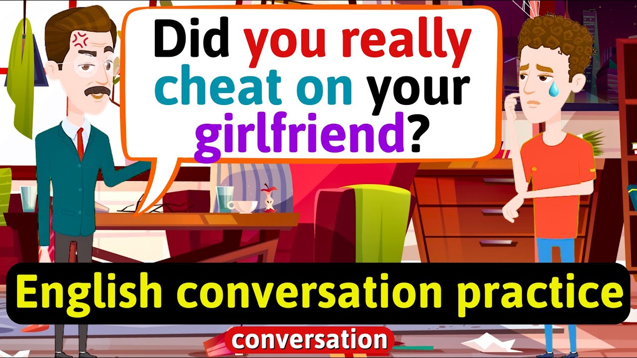 Practice English Conversation (Family life - father and son) Improve English Speaking Skills