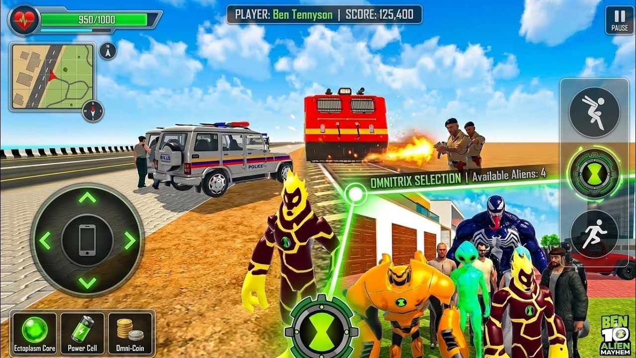Indian theft aura Sabse Khatarnak Challenge! 😱 Alien vs Police:Train Kaun Rokega #Gaming 🎮#Police🚨