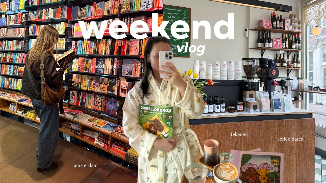 weekend vlog 🌸⭐️ nachtje naar Amsterdam & werken in de winkel