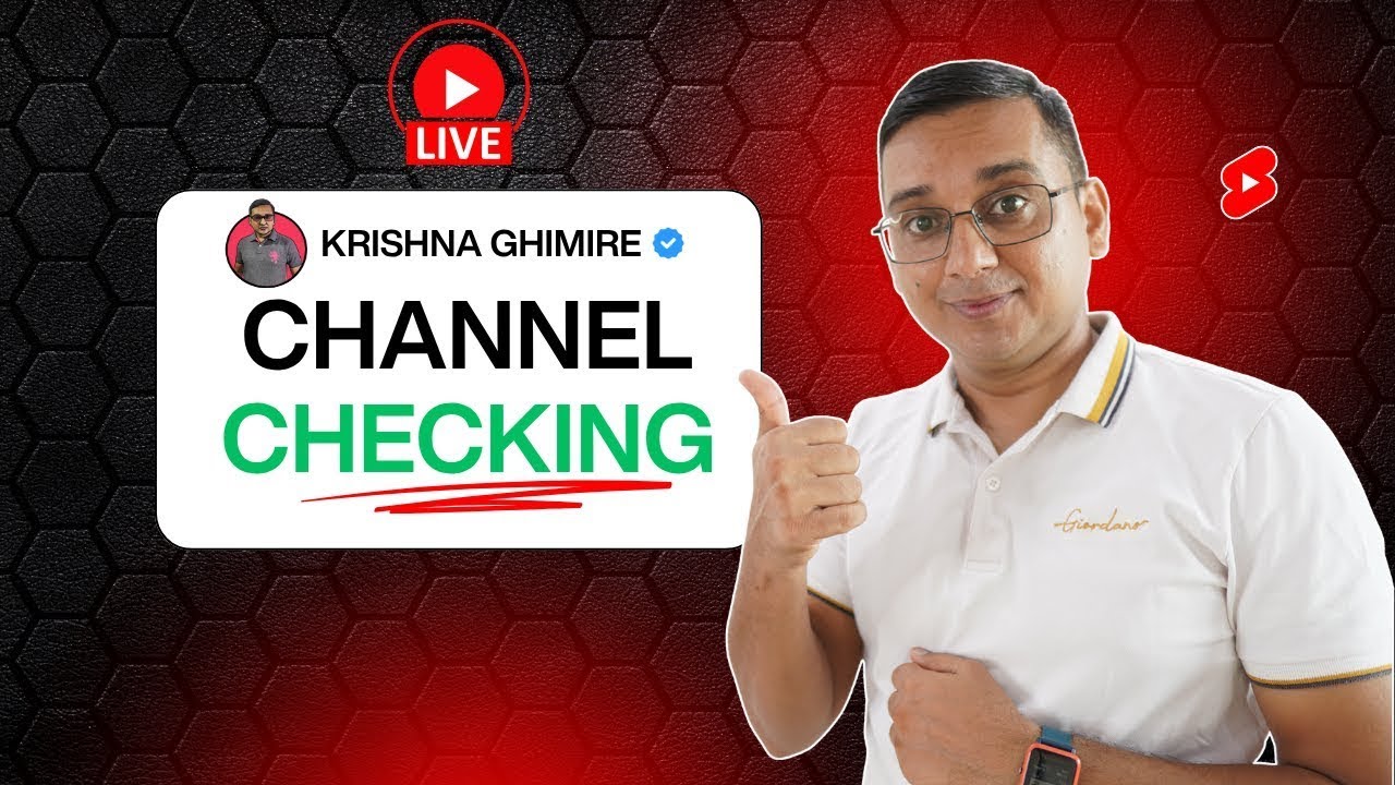YouTube Channel Checking Today | Krishna Ghimire Live