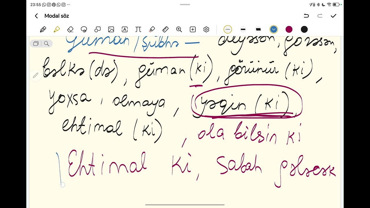 Modal söz 