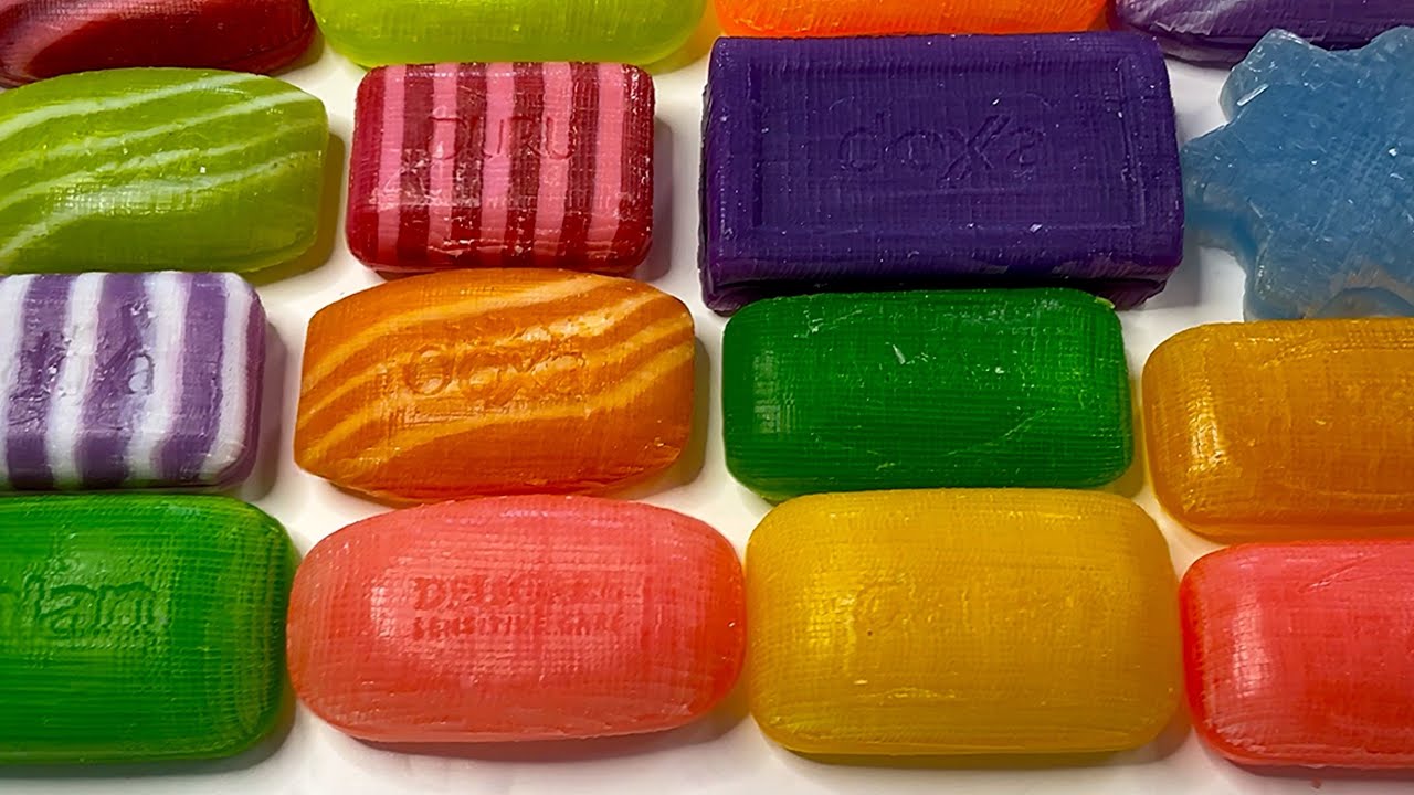 Compilation Glycerin Soap Cubes / Asmr Soap / Cutting soap / Relaxing Sounds / Asmr No Talking