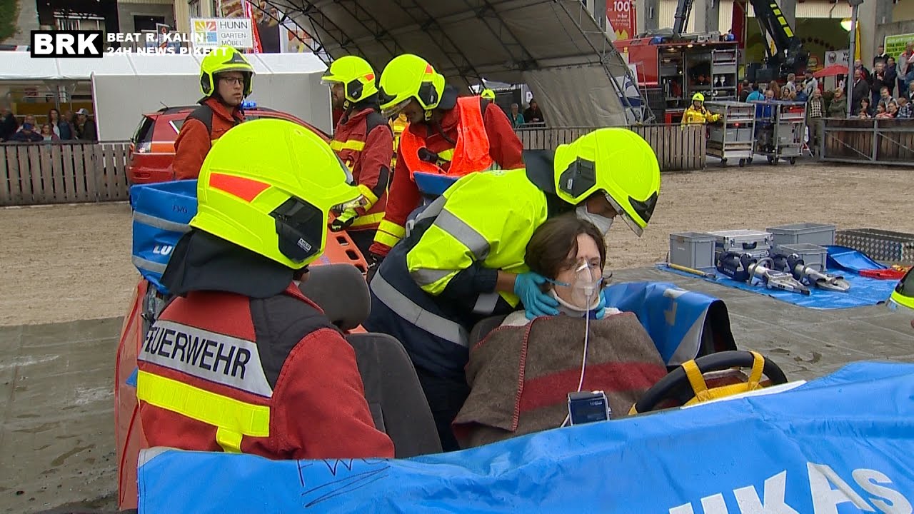St. Gallen: Einsatz-Demo des Sicherheitsverbund Region Gossau an der Olma 2016