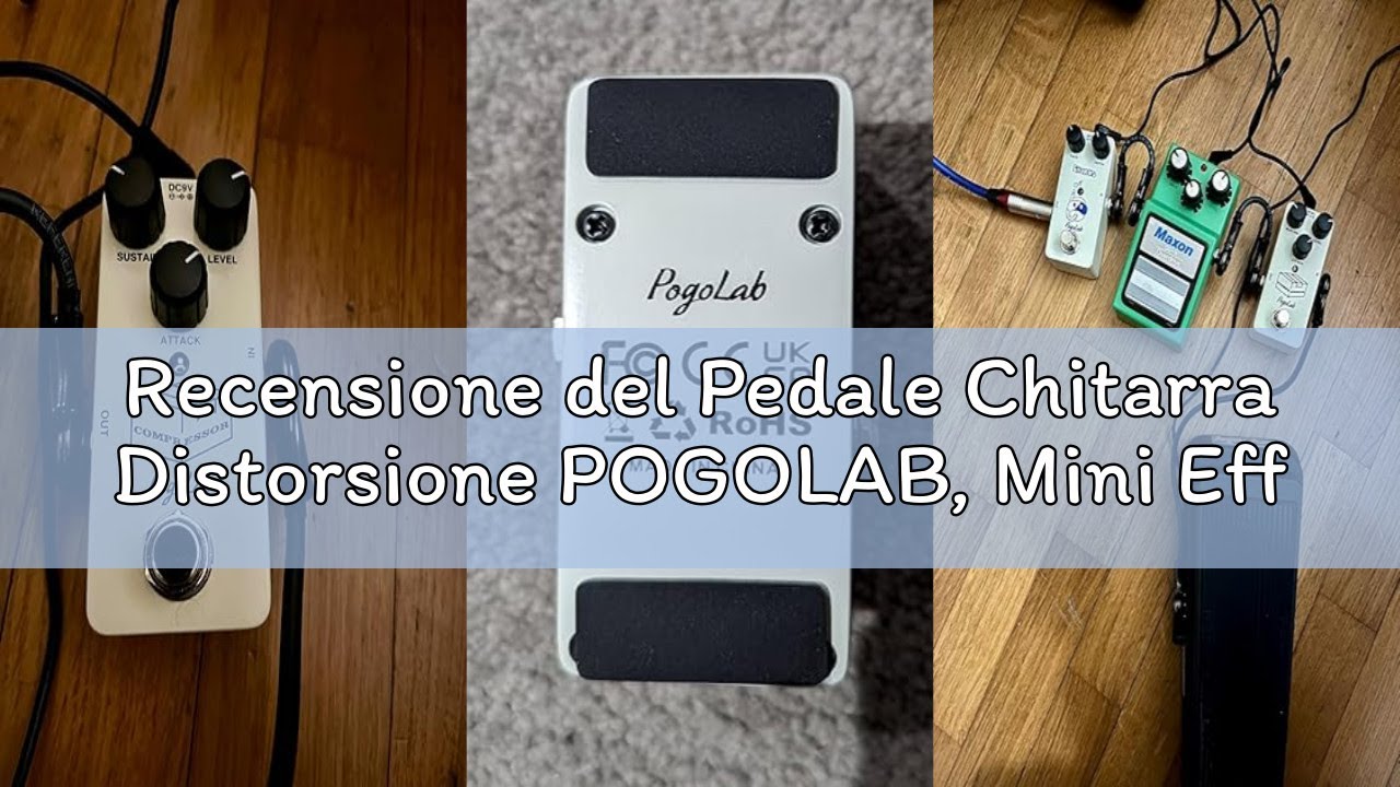 Recensione del Pedale Chitarra Distorsione POGOLAB, Mini Effetti Chitarra Elettrica con Distorsione
