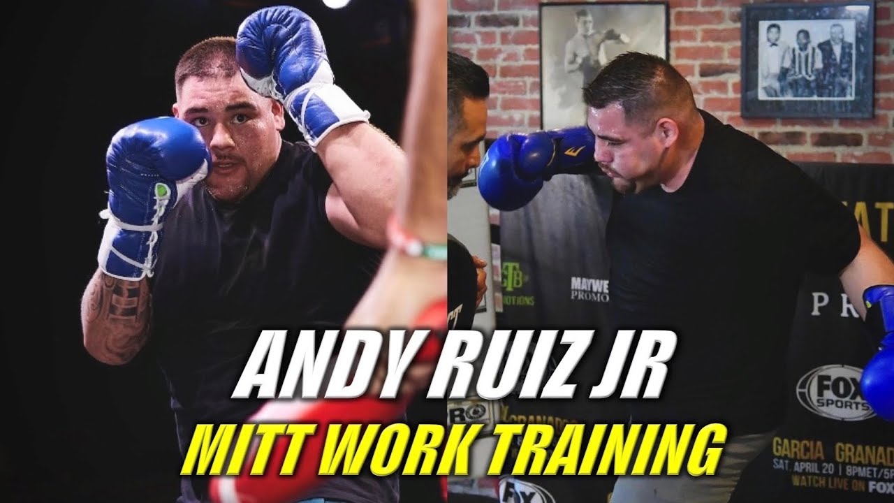 Andy Ruiz Jr Mitt Work Training