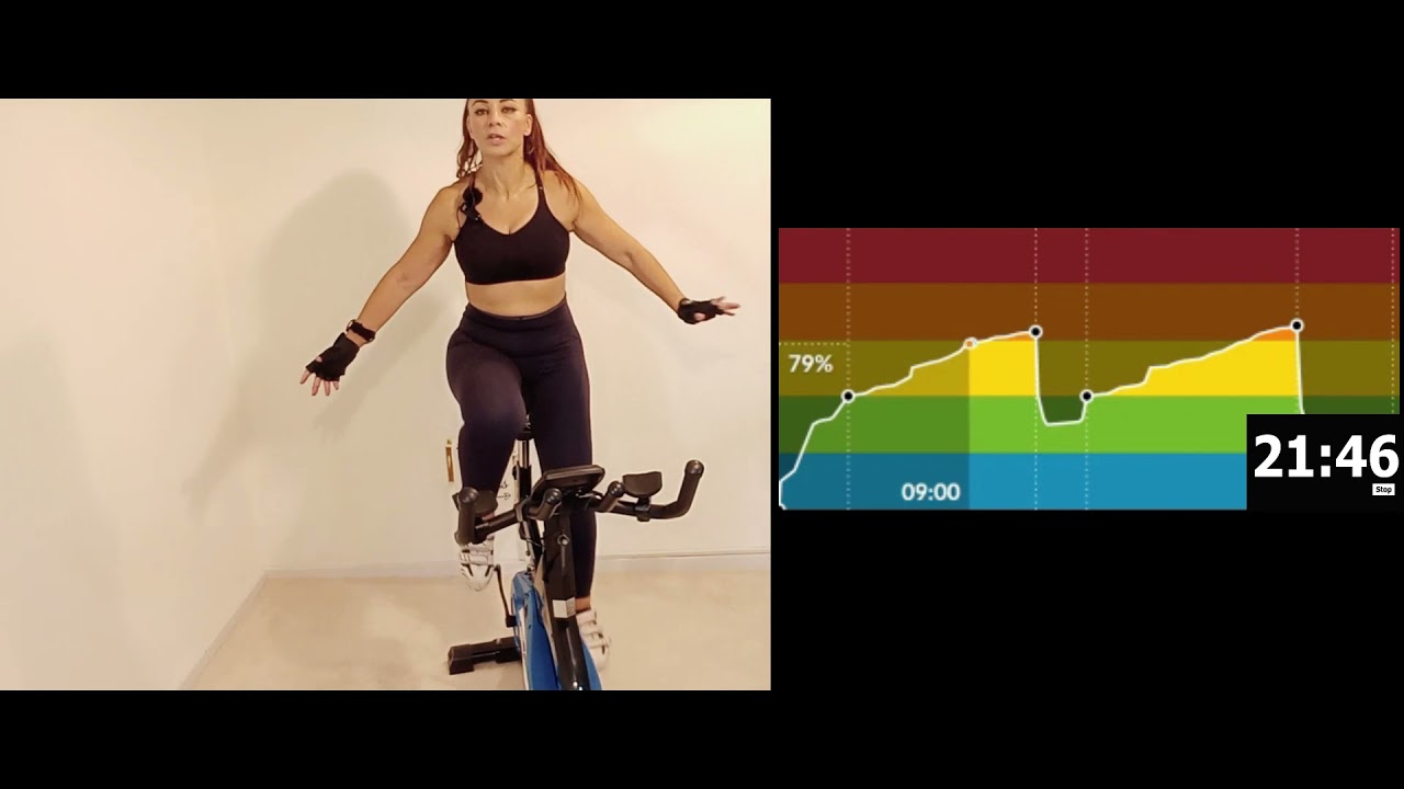 1227 - SPINNING 60% CARDIO MODERADO de 30 min 🔥 TRABAJO INTENSO DE ABDOMEN 🔥