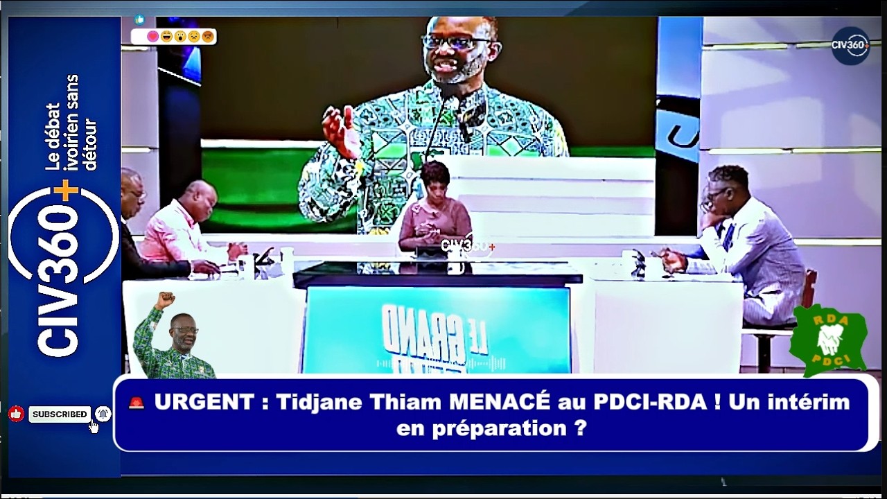 🚨 URGENT : Tidjane Thiam MENACÉ au PDCI-RDA ! Un intérim en préparation ?