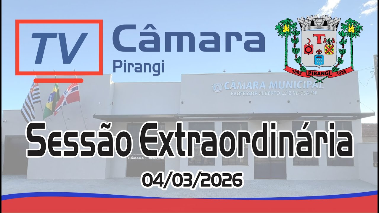 3ª Extraordinária da Câmara Municipal de Pirangi
