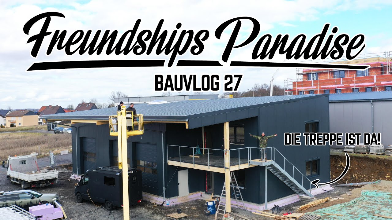 🏗 Die Außentreppe ist endlich da! Ich baue mein Badezimmer 🚽aus Holzständern und OSB! 🔨Bauvlog 27