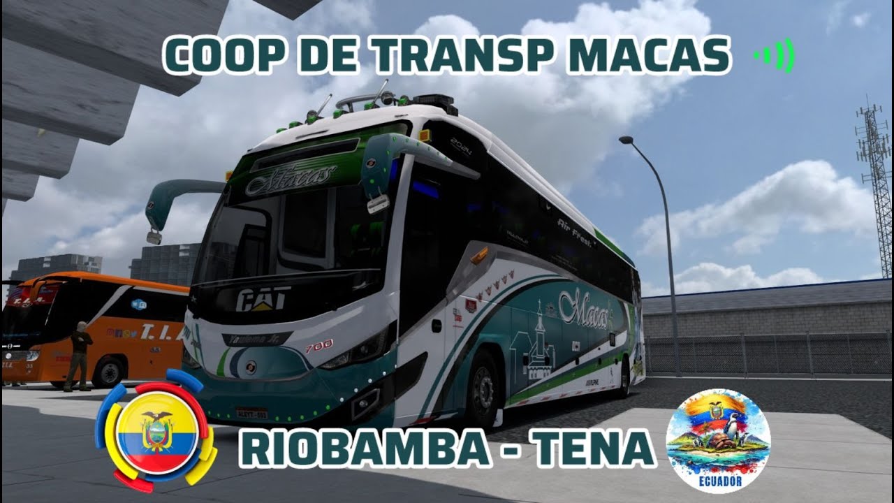 COOP DE TRANSP MACAS  SALIDA DE RIOBAMBA  CON  DESTINO TENA  EN MAPA ECUAPREMIUM