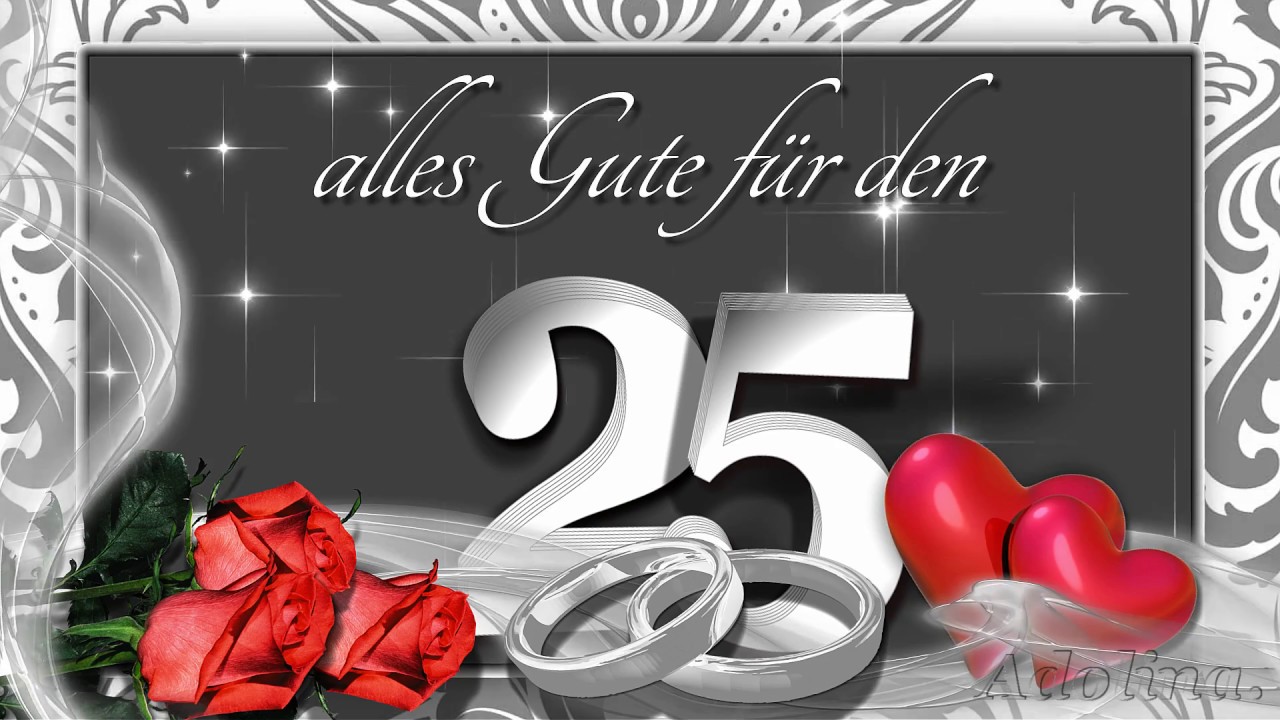 Die beste Gl&uuml;ckw&uuml;nsche zur Silbernen Hochzeit...Liebe Gr&uuml;&szlig;e  zur Hochzeit...