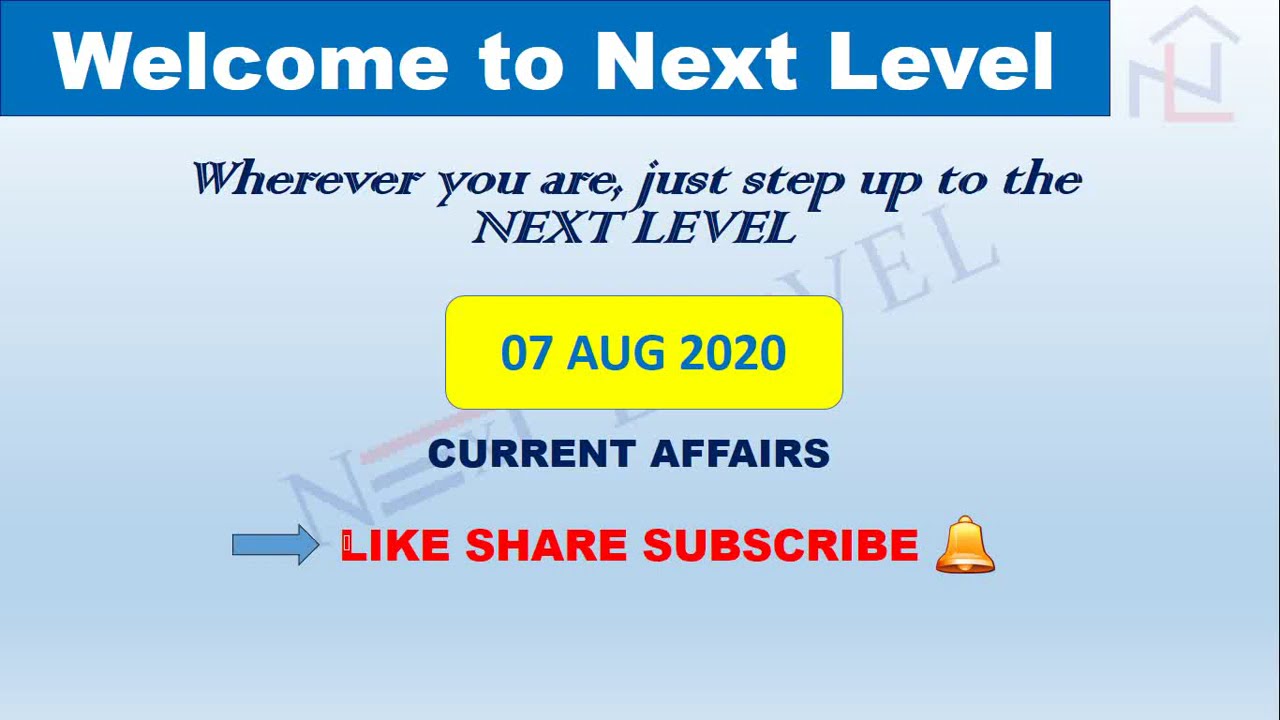 07Aug 2020 | Daily analysis | Current News MCQs | Quick Revision | Current Affairs in English | PIB
