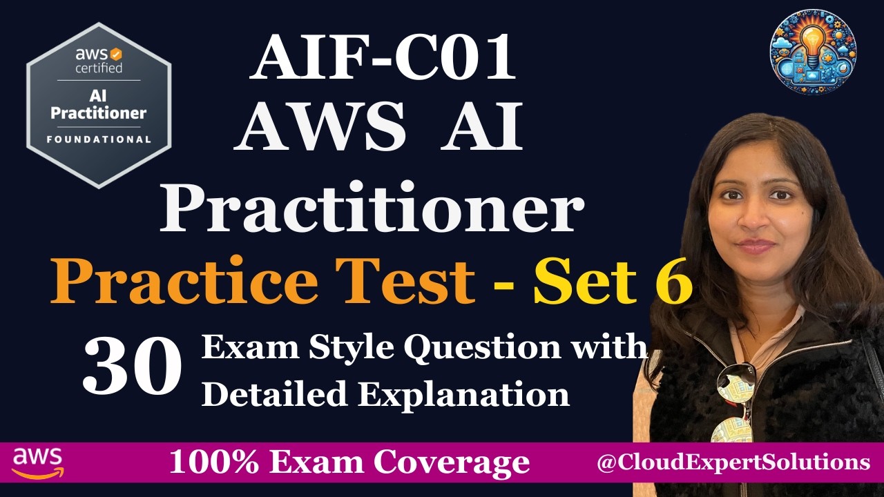 Практический тест AWS Certified AI Practitioner (AIF-C01), набор 6 | 30 экзаменационных вопросов ...