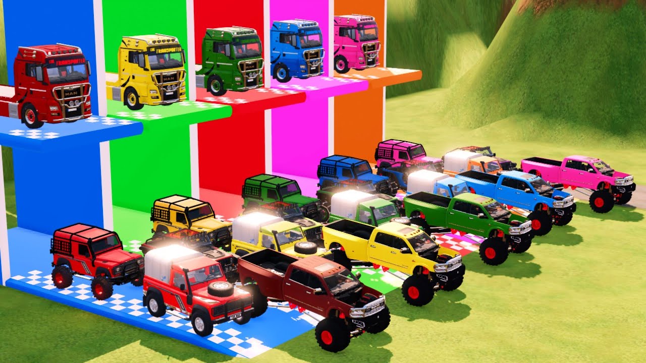 TRANSPORTING ALL POLICE CARS and JEEP AMBULANCE EMERGENCY VEHICLES WITH MAN POLICE TRUCKS ! FS22 #9