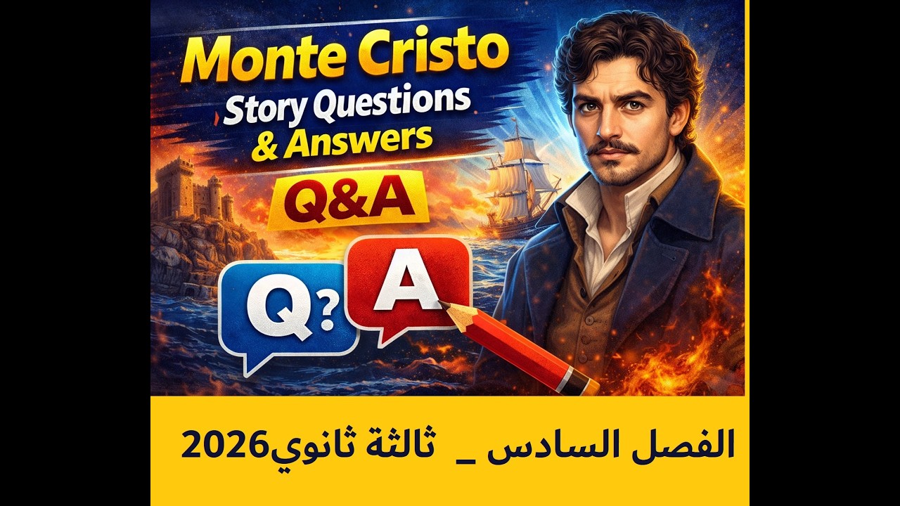 أهم كلمات وأسئلة  الفصل السادس|  قصة إنجليزي | ثالثة ثانوي 2025 | شرح مبسط + امتحانات