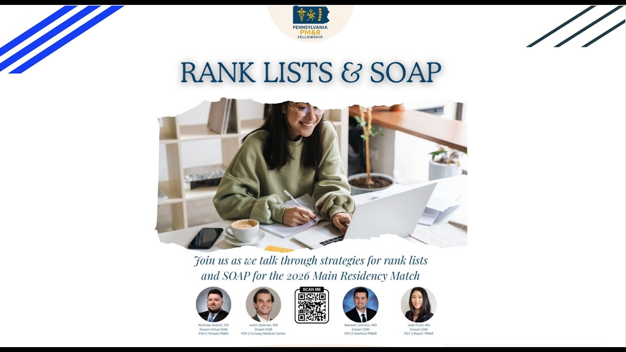 Rank List and SOAP Panel for the 2026 Main Residency Match