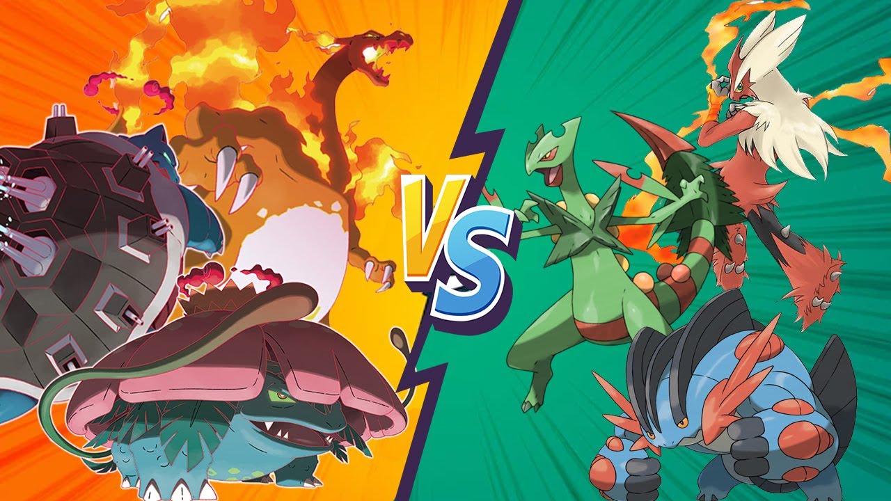 Xếp hạng các bộ ba Pokemon khởi đầu | Strongest Starter Pokemon