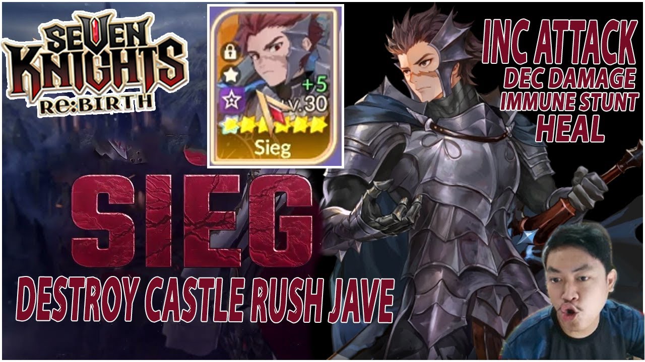 🔥🔥SIEG FT KYLE DESTROY CASTLE RUSH JAVE [SCORE 1M+] TERLALU IMBA INI SIEG! - SEVEN KNIGHTS RE:BIRTH