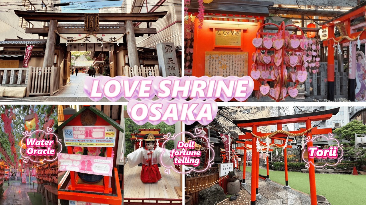 Only 200¥ in Osaka 🇯🇵 Love Shrine, Fortune Telling & Hidden Gems