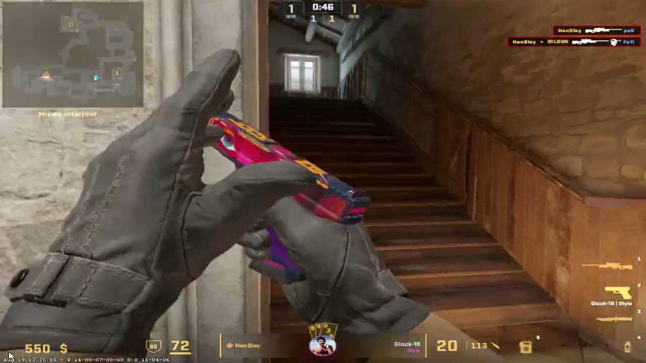 CS2 INFERNO   1VS4 AWP  - Fallait pas me laisser un AWP ...  house of the rising sun