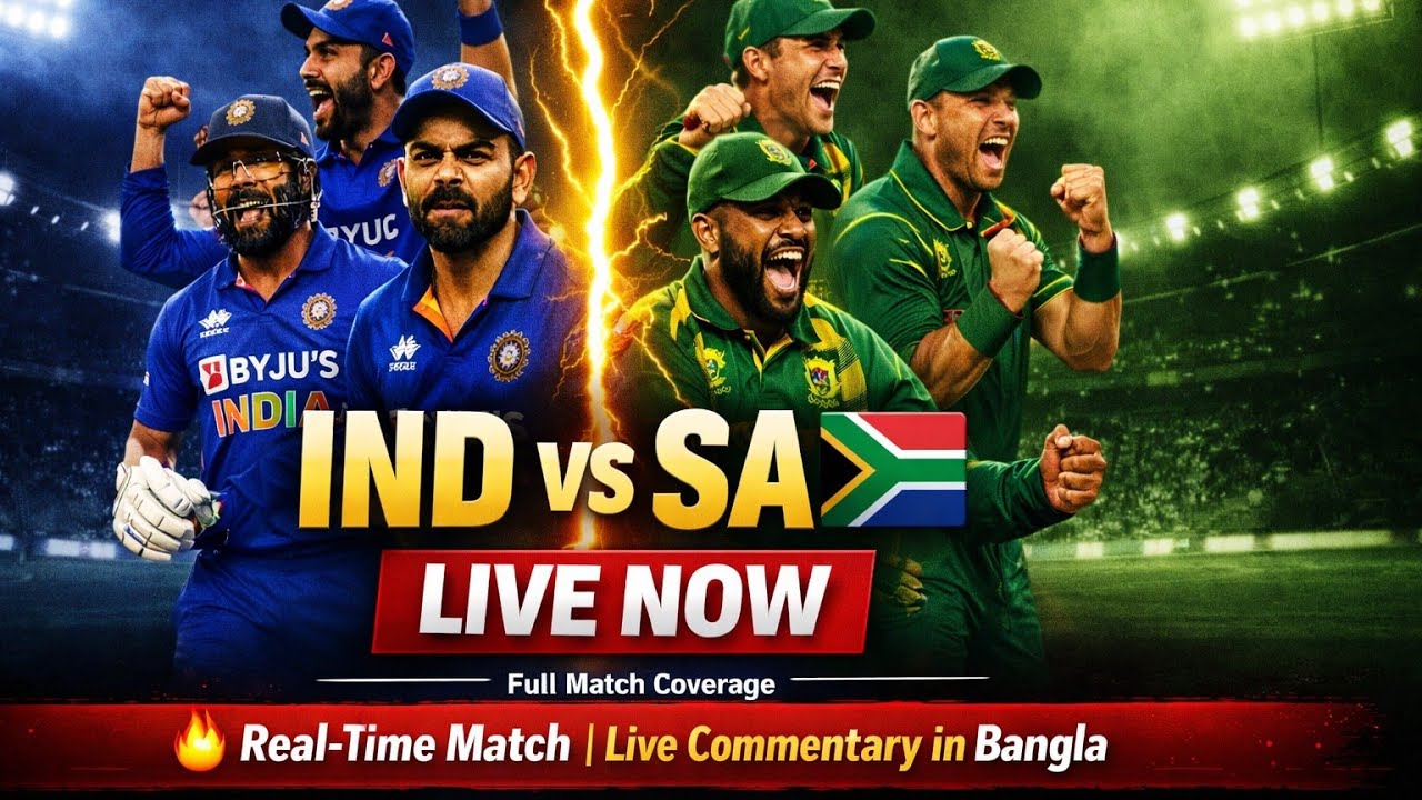 IND vs SA LIVE 🏏 | আজকের India vs South Africa Live Match |