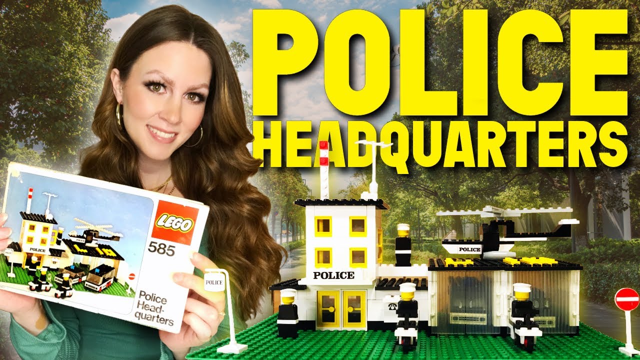 LEGO® LEGOLAND Set 585 Police Headquarters (1976) Review and Speed Build