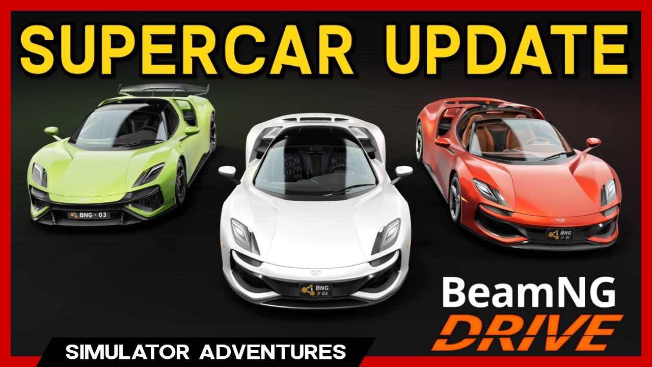 BeamNG v0.25 UPDATE! - NEW SUPERCAR & MORE!