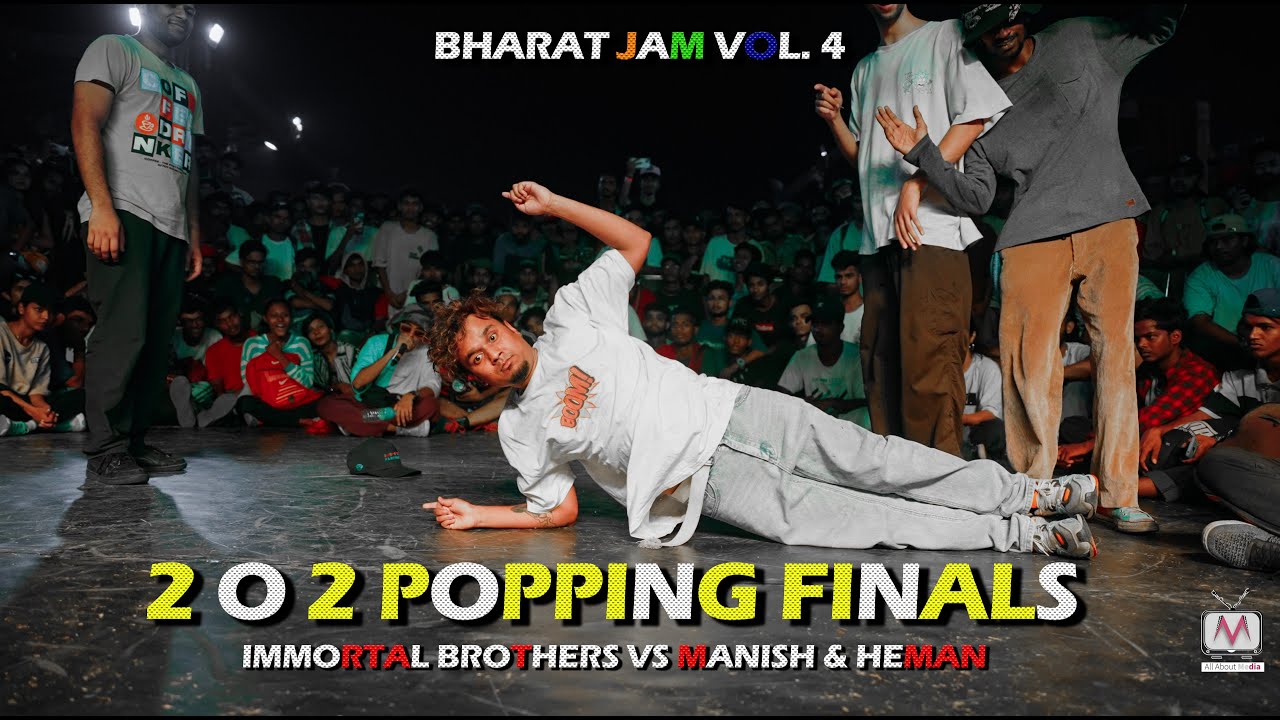 MANISH & HEMAN VS IMMORTAL BROTHERS |2 O 2 POPPING FINALS| BHARAT JAM VOL. 4| HYPEST DANCE BATTLE |