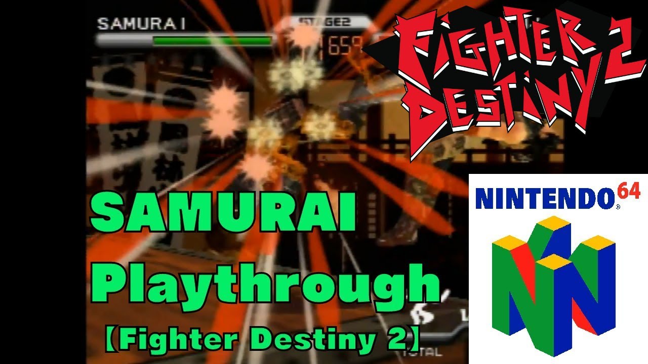 Fighter Destiny 2 (Nintendo 64) - SAMURAI Playthrough [Crazy Difficulty]