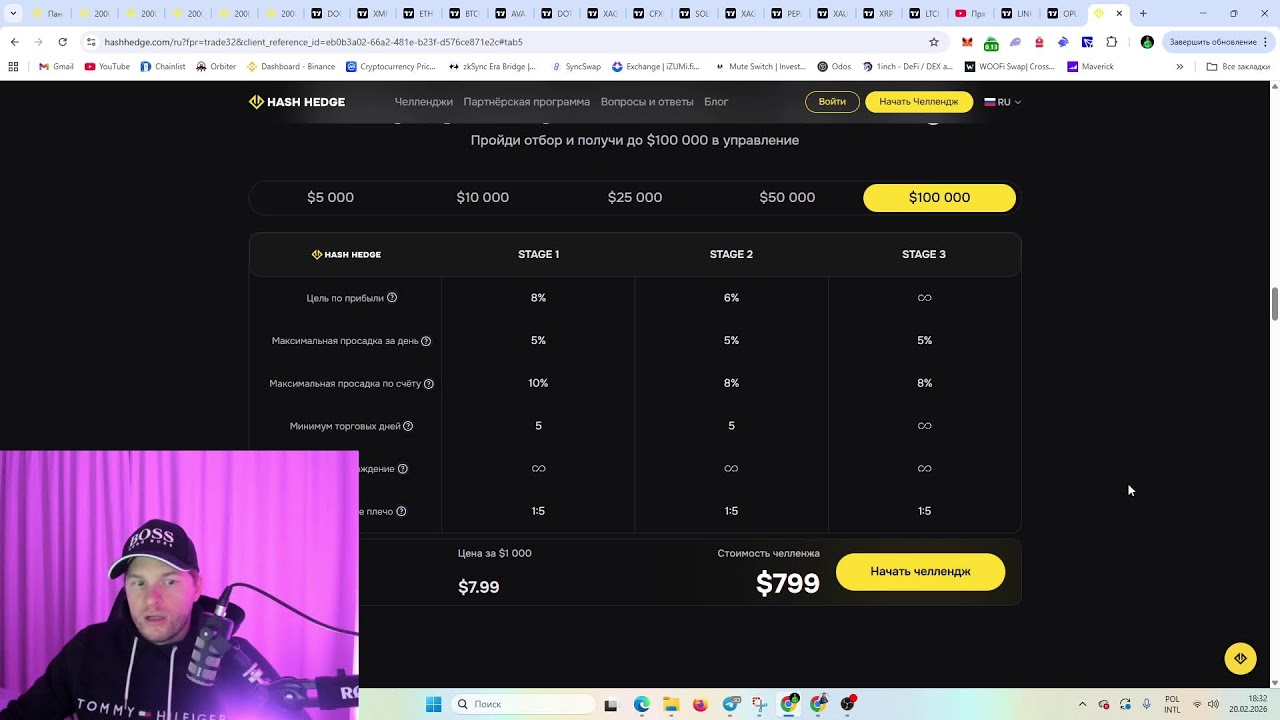 Торгую онлайн на пропе Hash Hedge. Обзор монет и рынка.