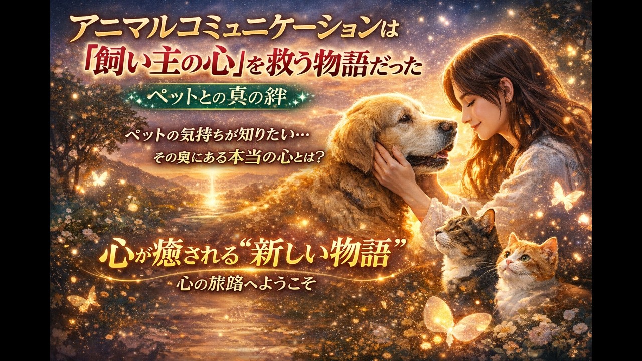 アニマルコミュニケーションは「飼い主の心」を救う物語だった｜ペットとの真の絆
