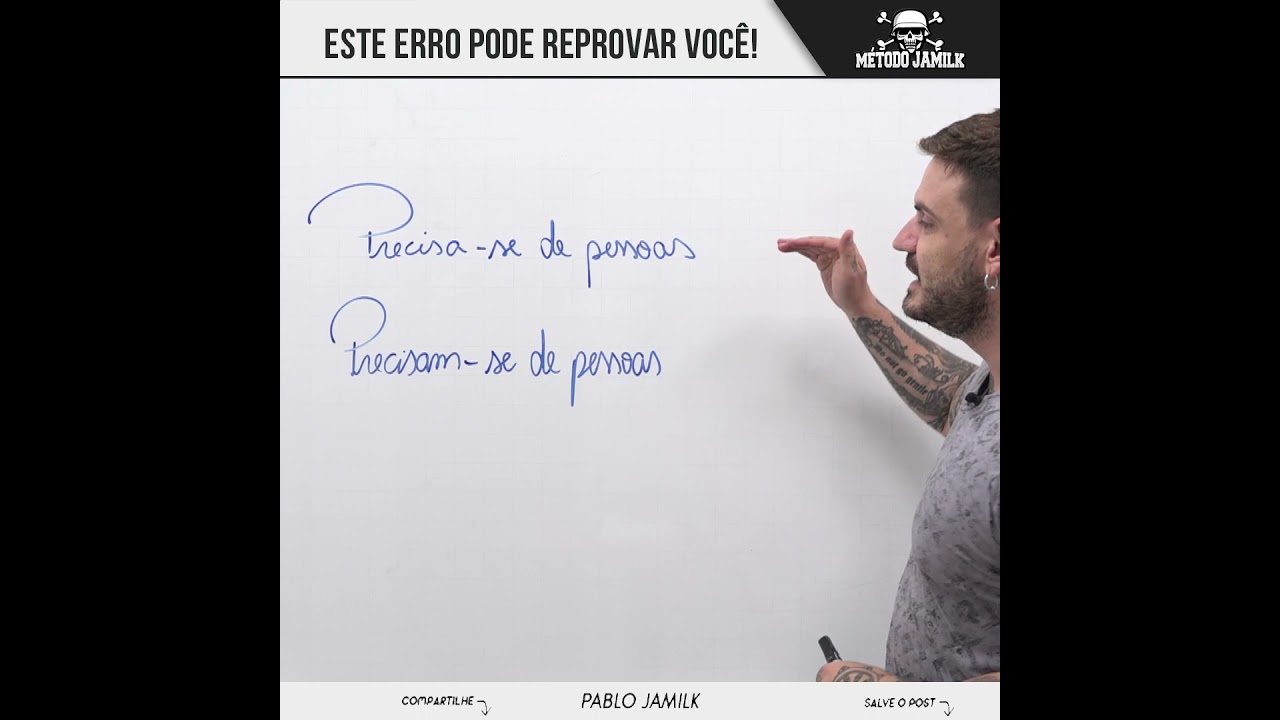 Precisa-se ou Precisam-se? #shorts