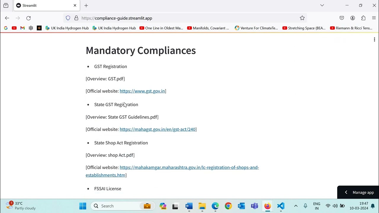 Legal Compliance