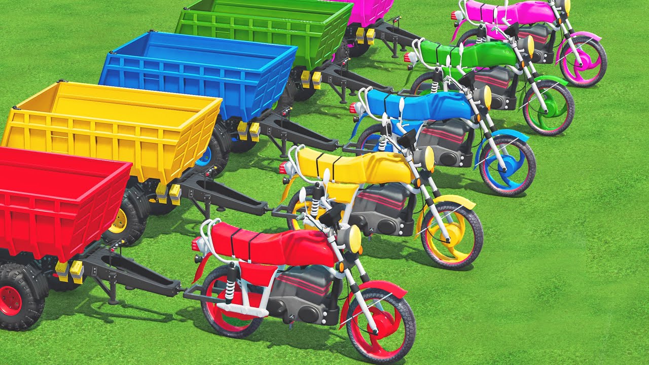 Work With Fruit! TR5ANSPORT Wheat with BIG HONDA MOTORS! Farming Simulator 22