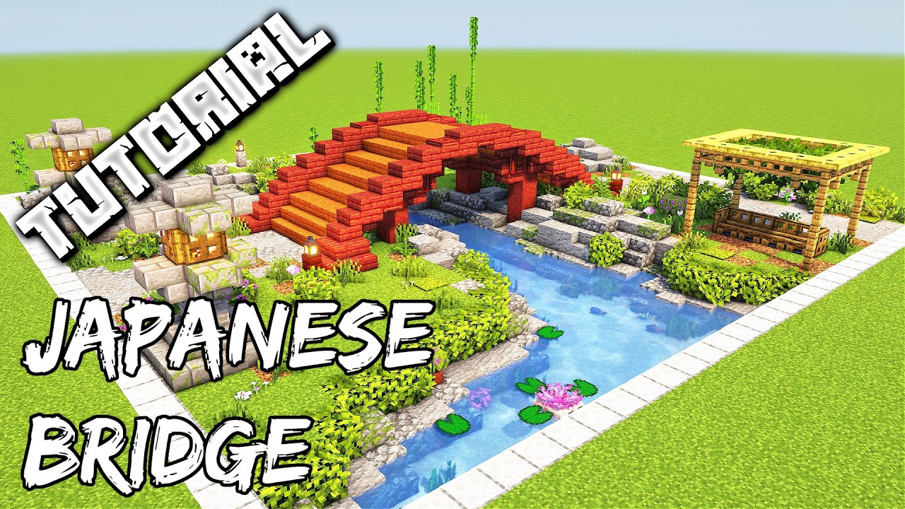 How To Build A Japanese Bridge | Minecraft Tutorial