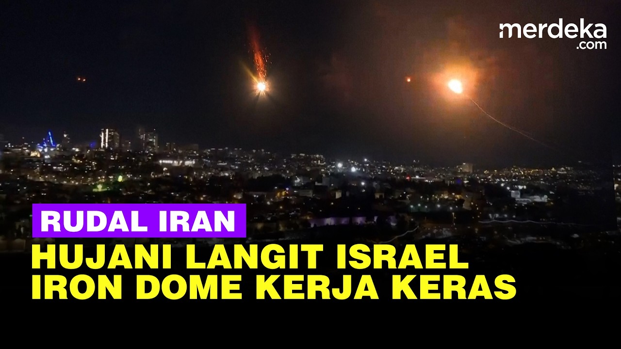 Iron Dome Kewalahan, Penampakan Rudal Iran Hujani Israel Usai Khamenei Dibunuh