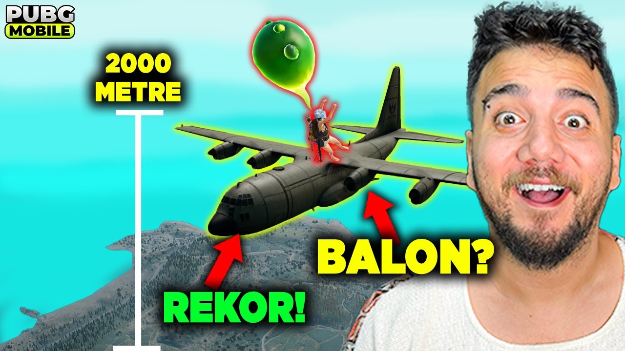 BALONLA UÇAĞIN ÜSTÜNE ÇIKMAK MÜMKÜN MÜ? PUBG Mobile Efsane mi Gerçek mi?